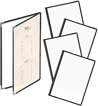 Amazon | AZNABLE メニューブック A4 メニュー表 ファイル 飲食店